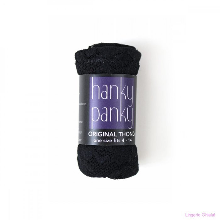 Hanky Panky Original rise thong String (Black)