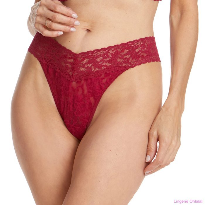 Hanky Panky Low rise thong String (Cranberry)