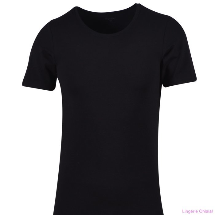 Woody T-shirt ronde hals T-Shirt (Zwart)