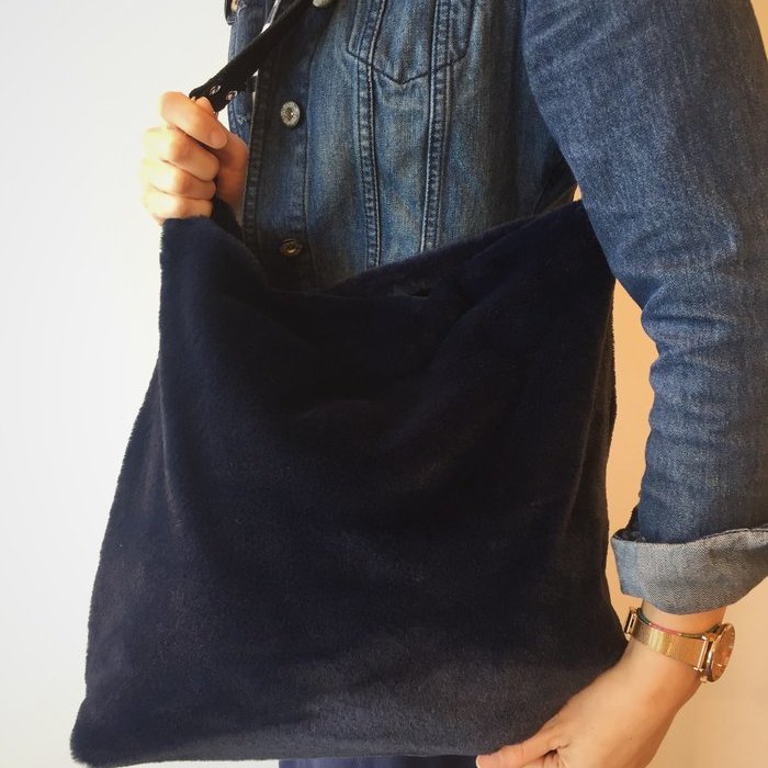 Vitamia Fluffy bag Tas (Blue)