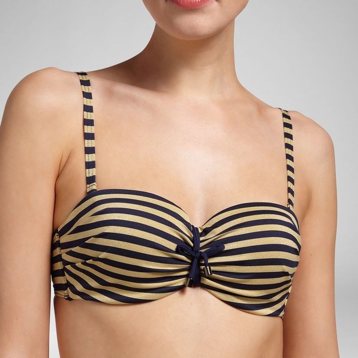 Cyell Spring harbor Bikini (Navy Gold Stripes)