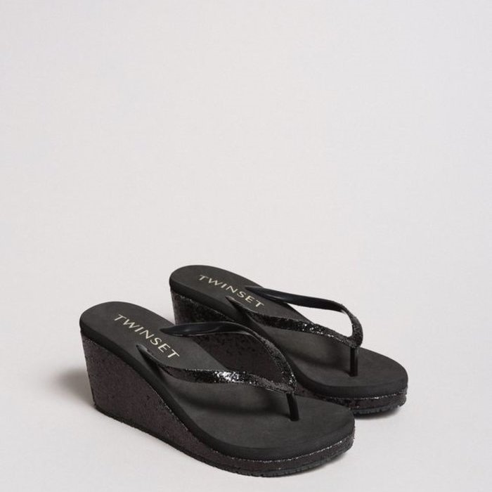 Twinset 191lb43hh Slippers (Nero)