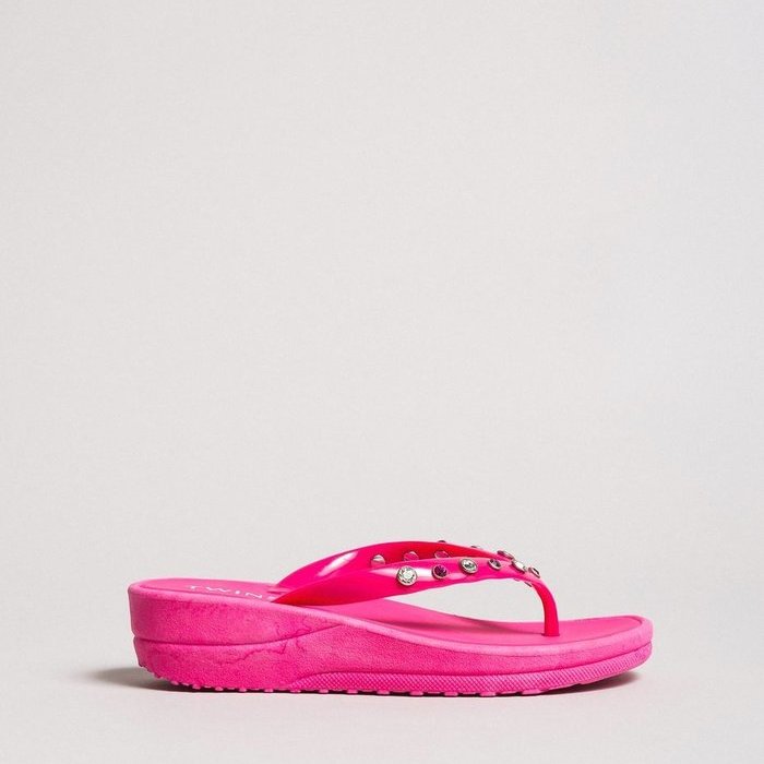 Twinset 191lb4znn Slippers (Pink)