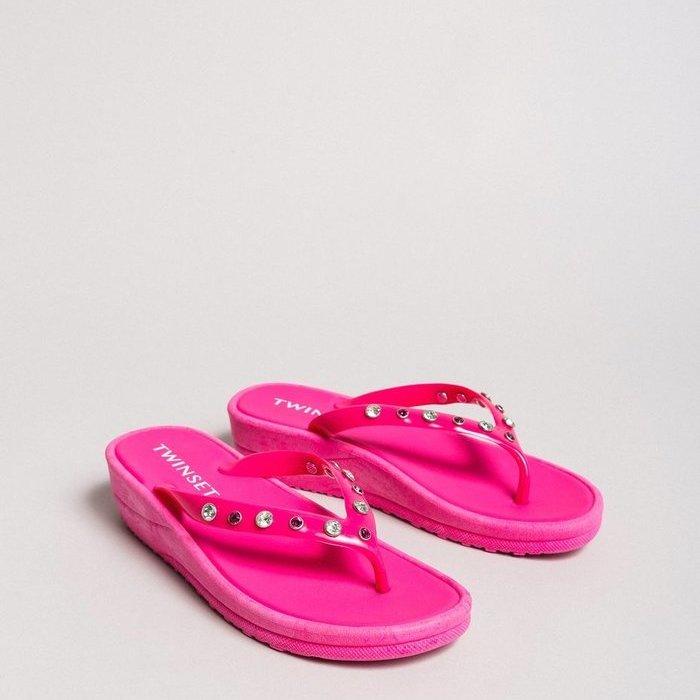 Twinset 191lb4znn Slippers (Pink)