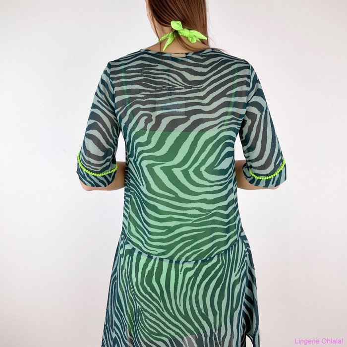 Twinset 201lb2ggg Kleed (Zebra Verde)