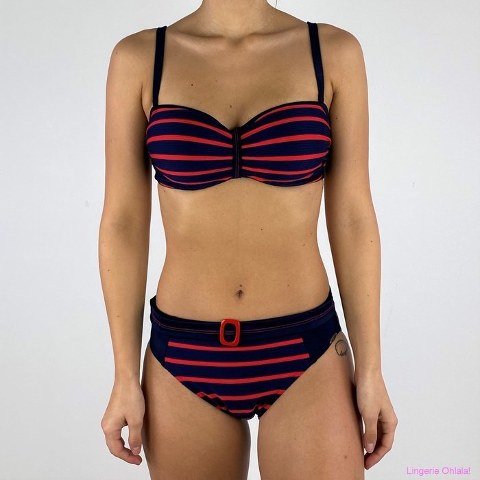 Sunflair New nautic Bikini (Navy Red Stripes)