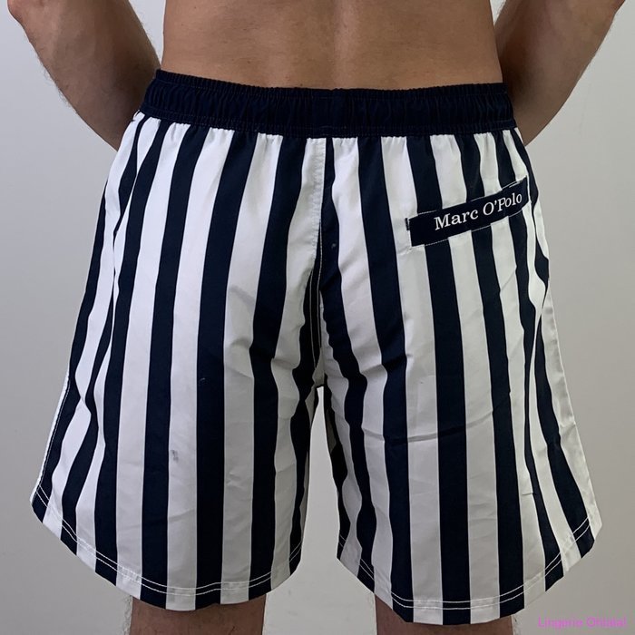 Marc 0'Polo Beach shorts Zwemshort (Navy stripe)