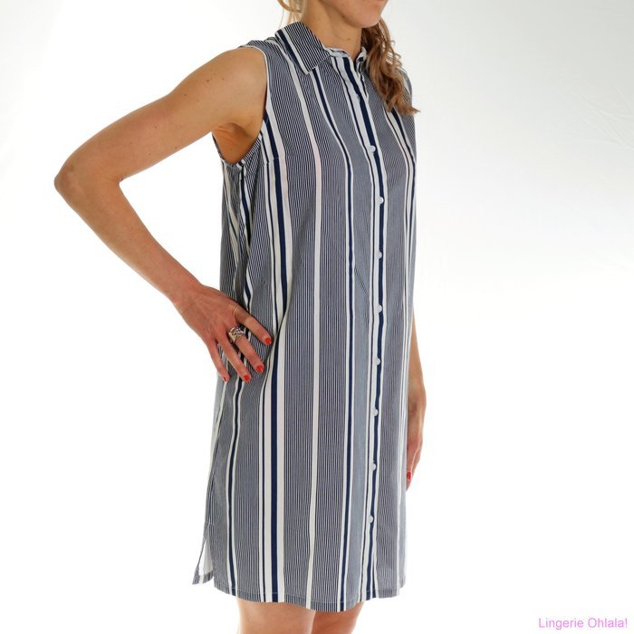 Egatex Dress Kleed (Blue stripes)