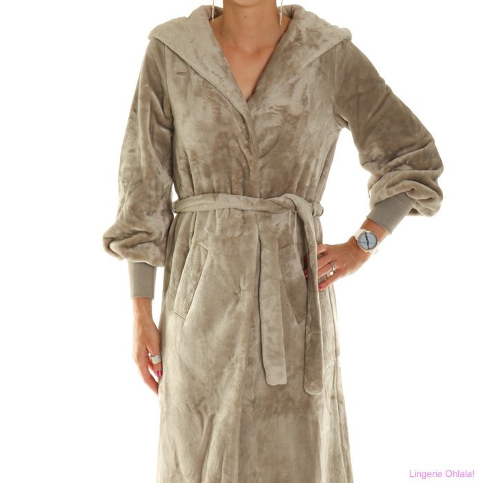 Lords and Lilies Dressing gown Kamerjas (Taupe)