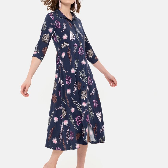 Lords and Lilies Maxidress Kleed (Blauw)