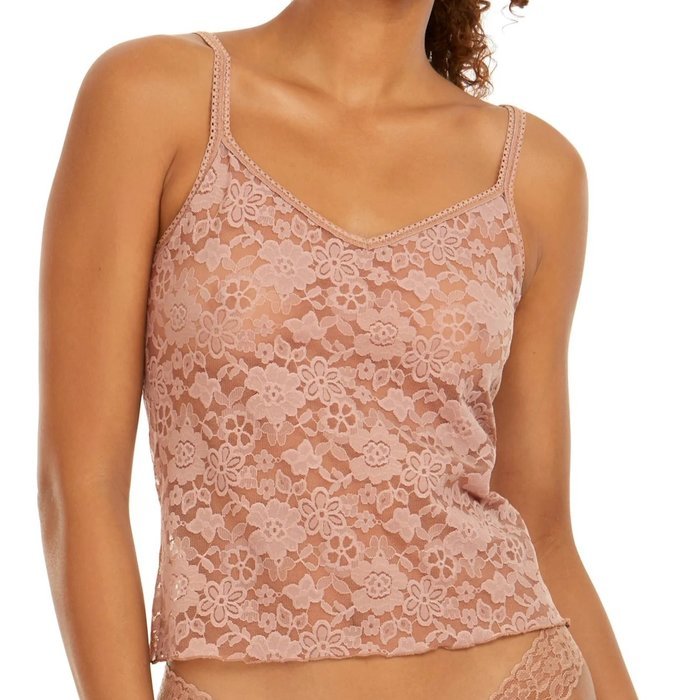 Hanky Panky Daily lace strappy cami Top (Taupe)