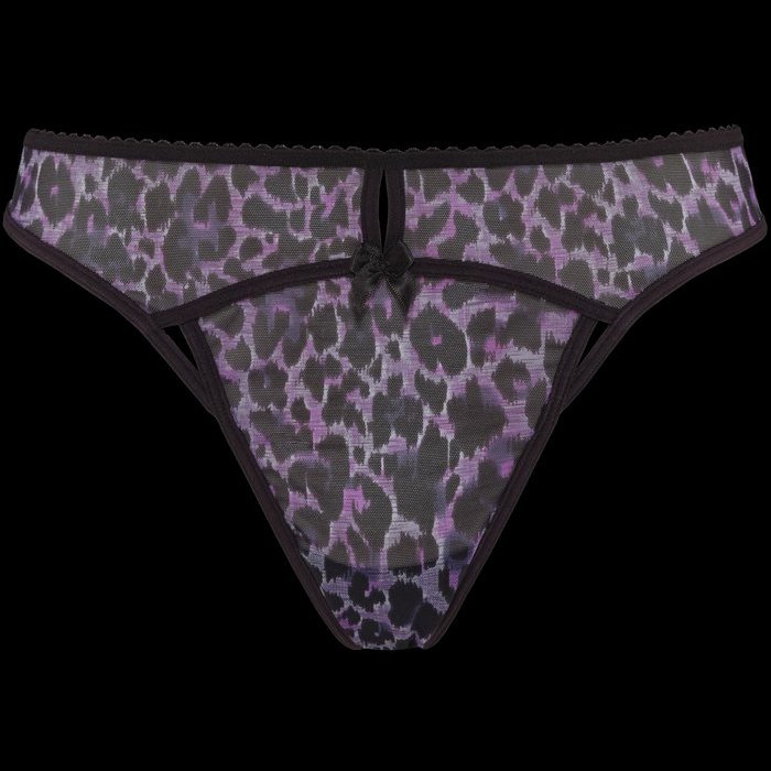 Marlies Dekkers Peekaboo String (Black purple leopard)