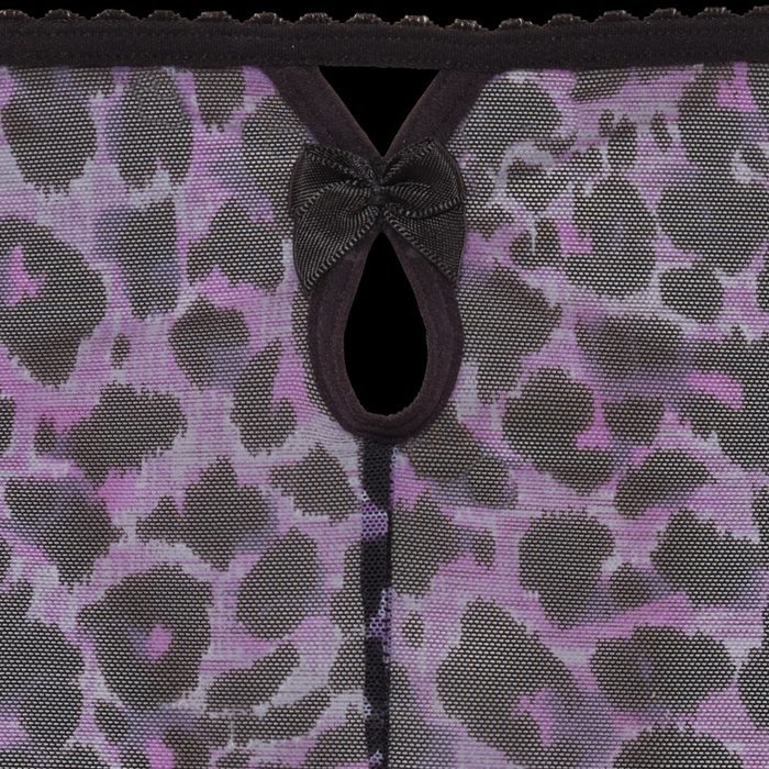 Marlies Dekkers Peekaboo Tailleslip (Black purple leopard)