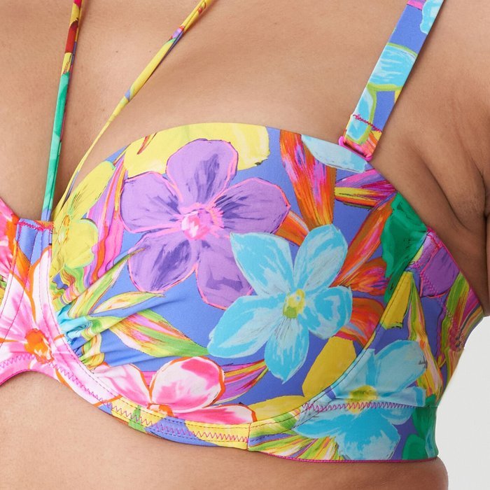 PrimaDonna Swim Sazan Bikini Top (Blue Bloom)