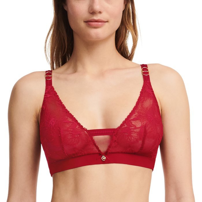 Chantelle Orchids Bralette (Passion red)