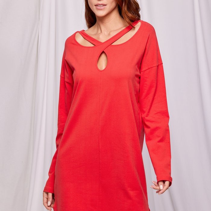 Lords and Lilies Dress Kleed (Rood)
