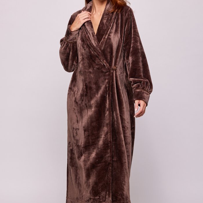 Lords and Lilies Dressing gown Kamerjas (Bruin)