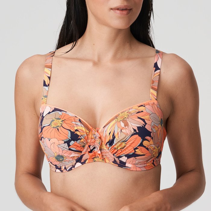 PrimaDonna Swim Melanesia Bikini Top (Coral Flower)